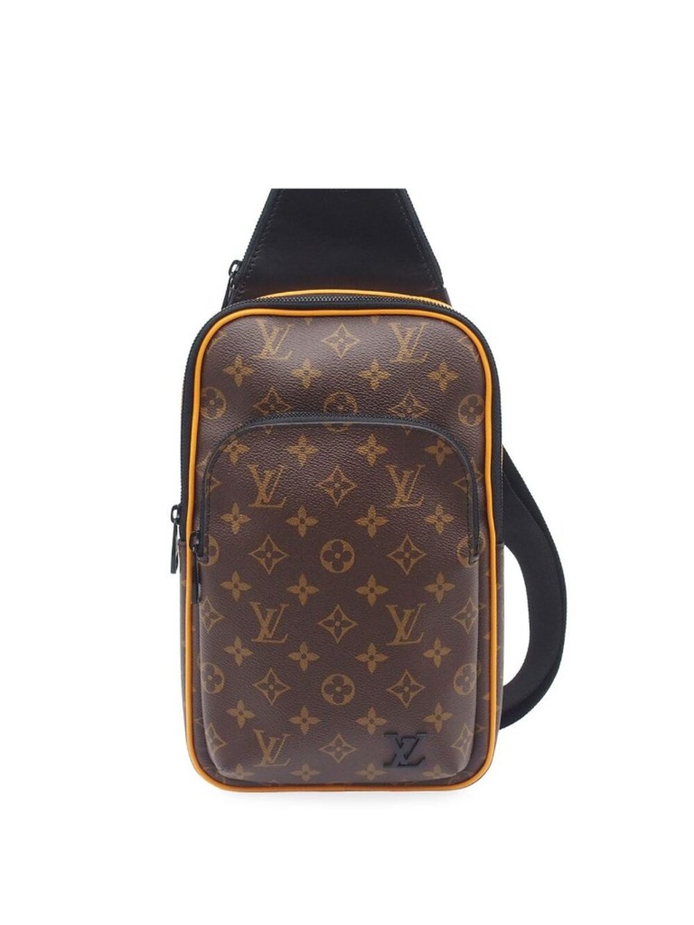 Louis Vuitton Avenue Sling Bag Brown Monogram Macassar Cross
